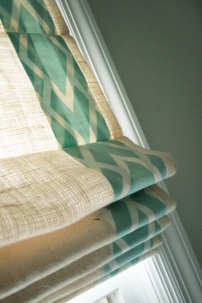 $189.00 Roman Shade  with Decorative Fabric  #P086