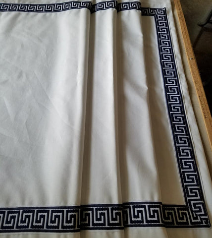 $218.00 Roman Shade with Fabulous Grecian Trims #4P123