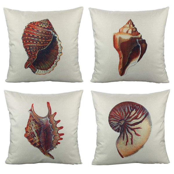 TP115 Sea Shells Throw Pillows Group